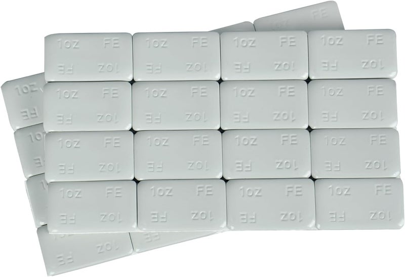 ProRefine Upgraded 1oz 32Pcs Adhesive Wheel Weights Stick On for Steel Rims Corrosion-Resistant Coated Painted Tire Balancing Weight 1 oz, 32 Pack - Image 1